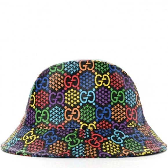 Authentic Gucci Psychedelic Hat NWT Gucci Unisex Rainbow GG Psychedelic Bucket Hat 100  main image 3